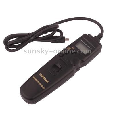 LCD Display Timer Remote Cord for Nikon D90 / D3100 / D3200 / D5000 / D7000 / D7100 (Black)