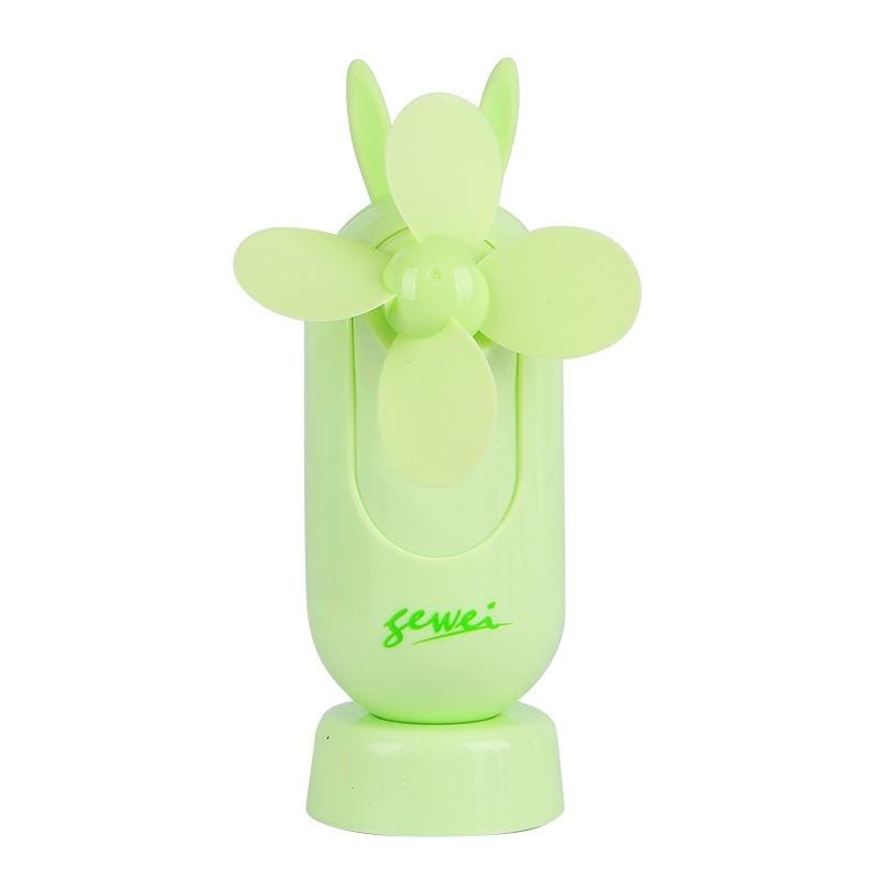 Portable USB Charging Silent Handheld Fan (Green)