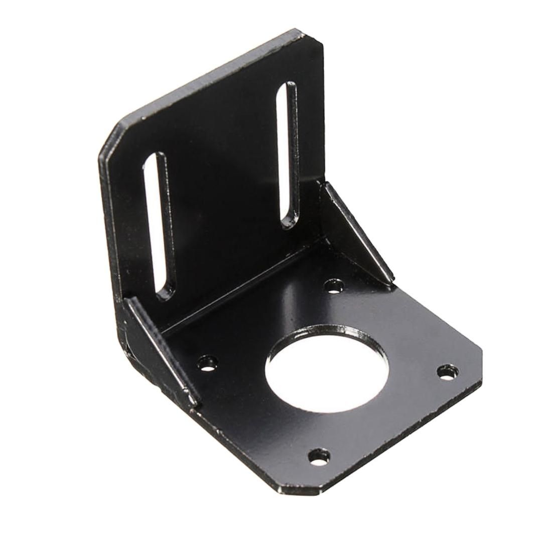 LDTR-WG0262 42MM NEMA17 Stepper Motor Alloy Steel Mounting Bracket with 5x5x5cm Screws for 3D Printer (Black)