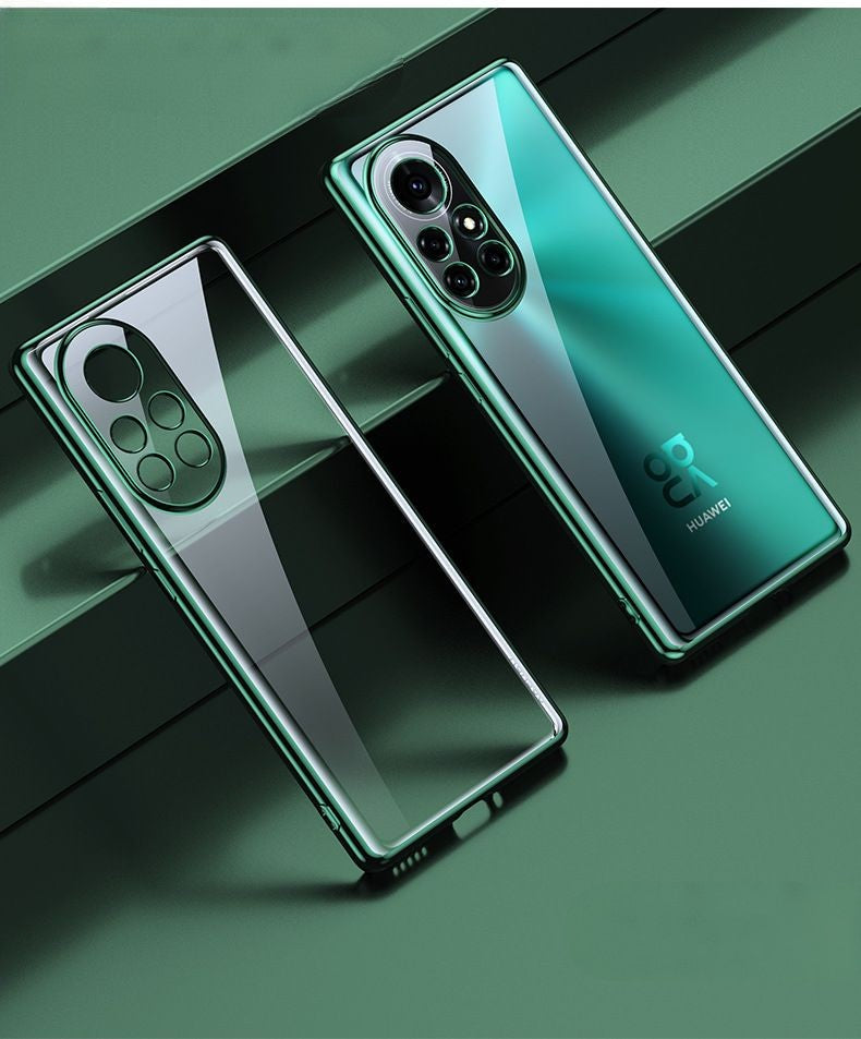 Transparent Electroplating Straight Edge Ultra-Thin TPU Suitable For Nova 8