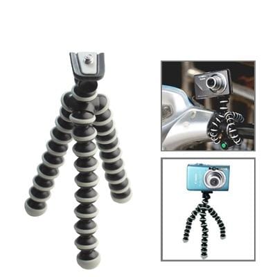 Flexible Grip Camera Tripod for Mini Digital Camera (Black)