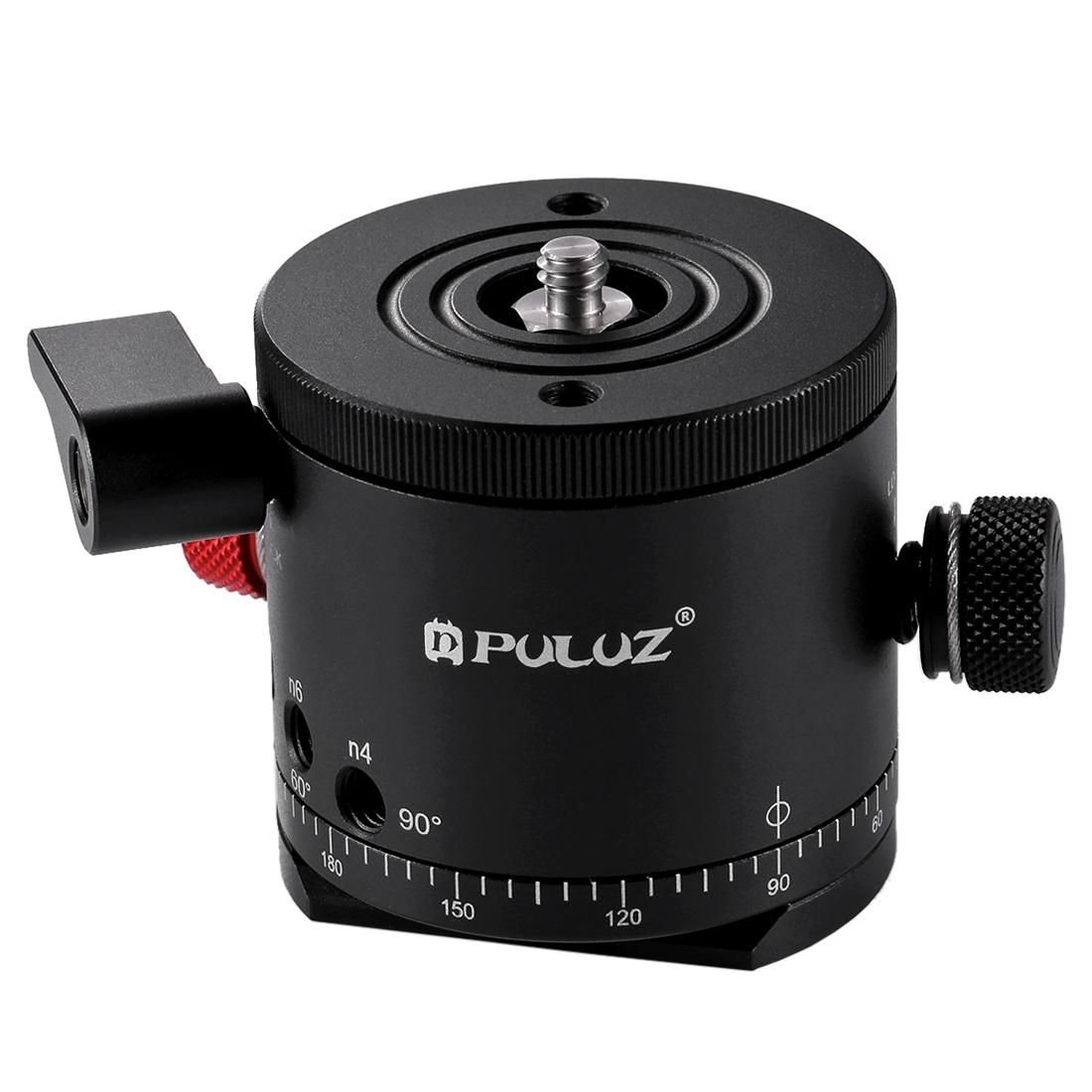 PULUZ Aluminum Alloy Panoramic Indexing Rotator Ball Head for Camera Tripod Head