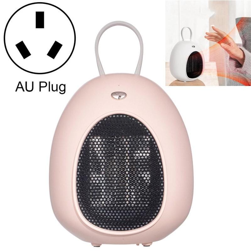 Winter Home Desktop Mini Heater, Size:AU Plug (Pink)