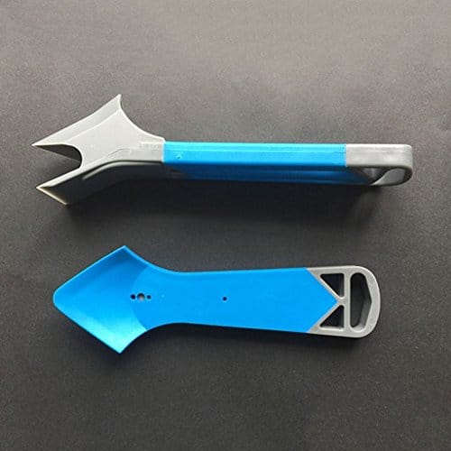 2Pieces Corner Caulking Tool Kit Silicone Grout Sealant Remover Scraper Filler Smoother Finisher Cleaner Blue