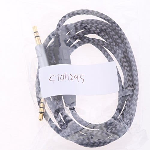 3.5mm AUX Cable, 1.4m/4.59ft Male to Male Auxiliary Cable with Mic and Volume Control for Smartphone Tablet Laptop Speaker Headset Car Stereo