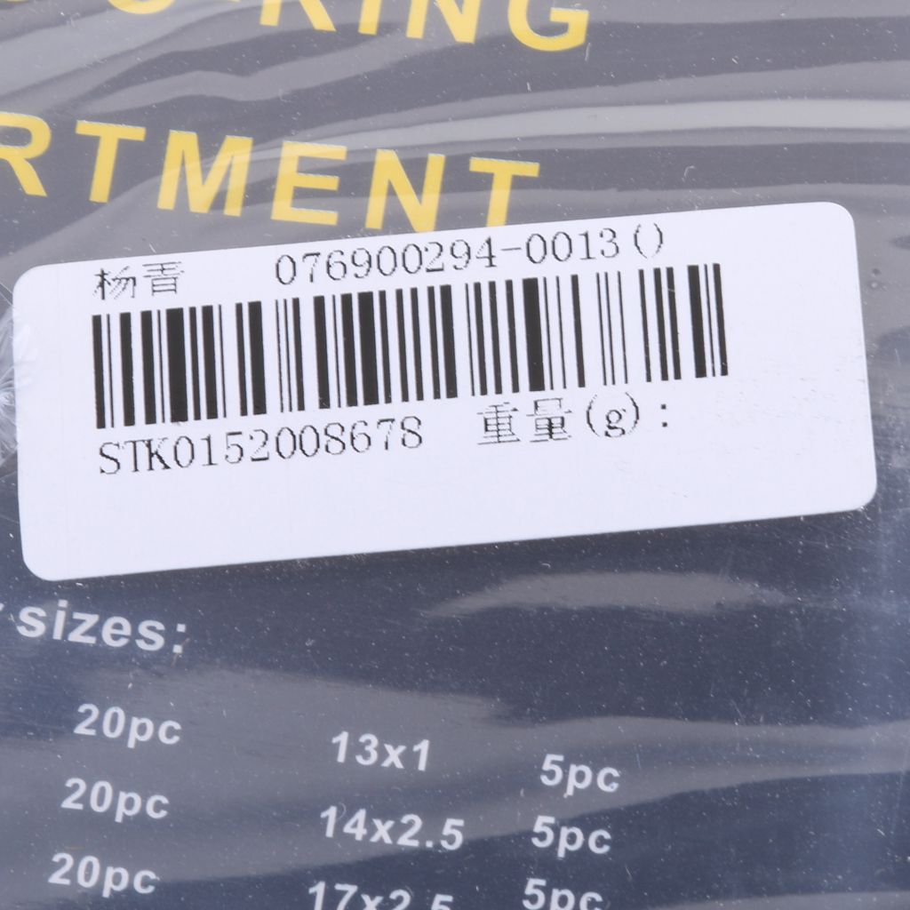 225Pieces Rubber O Ring Seal Plumbing Garage Set Kit 18 Sizes Assortment