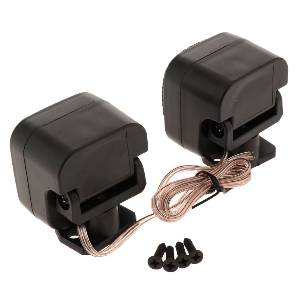 Pair of 500W Mini Car Silk Square Tweeters Speakers for Car Audio System