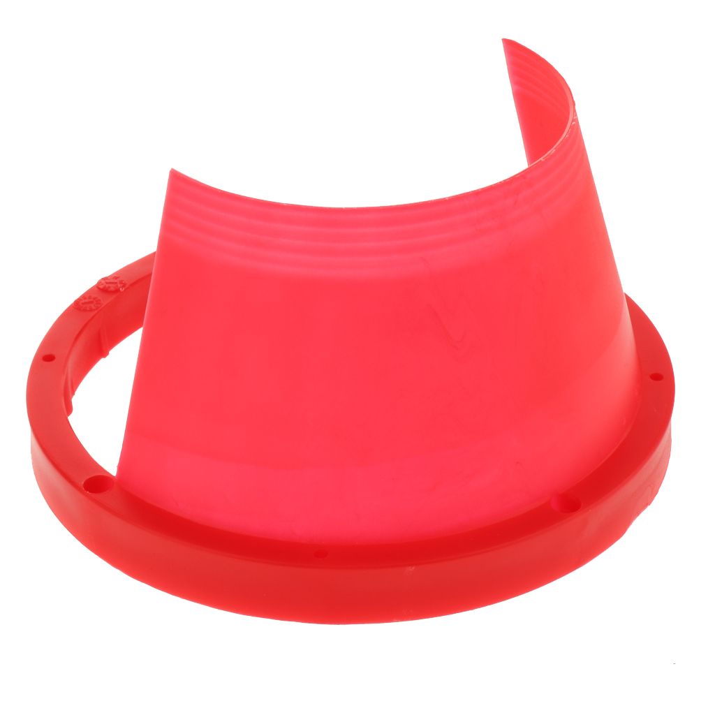 2X 6.5" Car Speaker Waterproof Cover Car Horn Plastic Spacer Protective Red