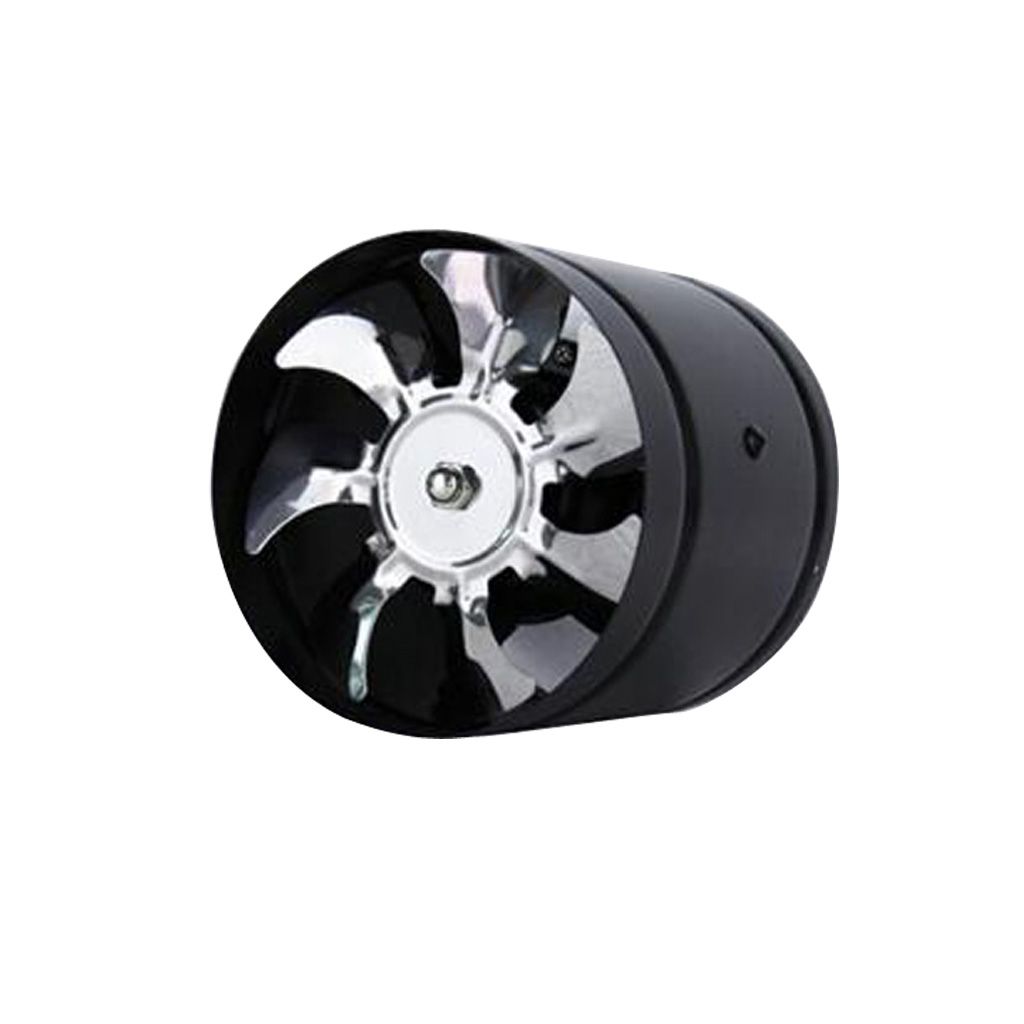 6 inch 40W Inline Duct Booster Fan Ventilation Exhaust Air Blower Black