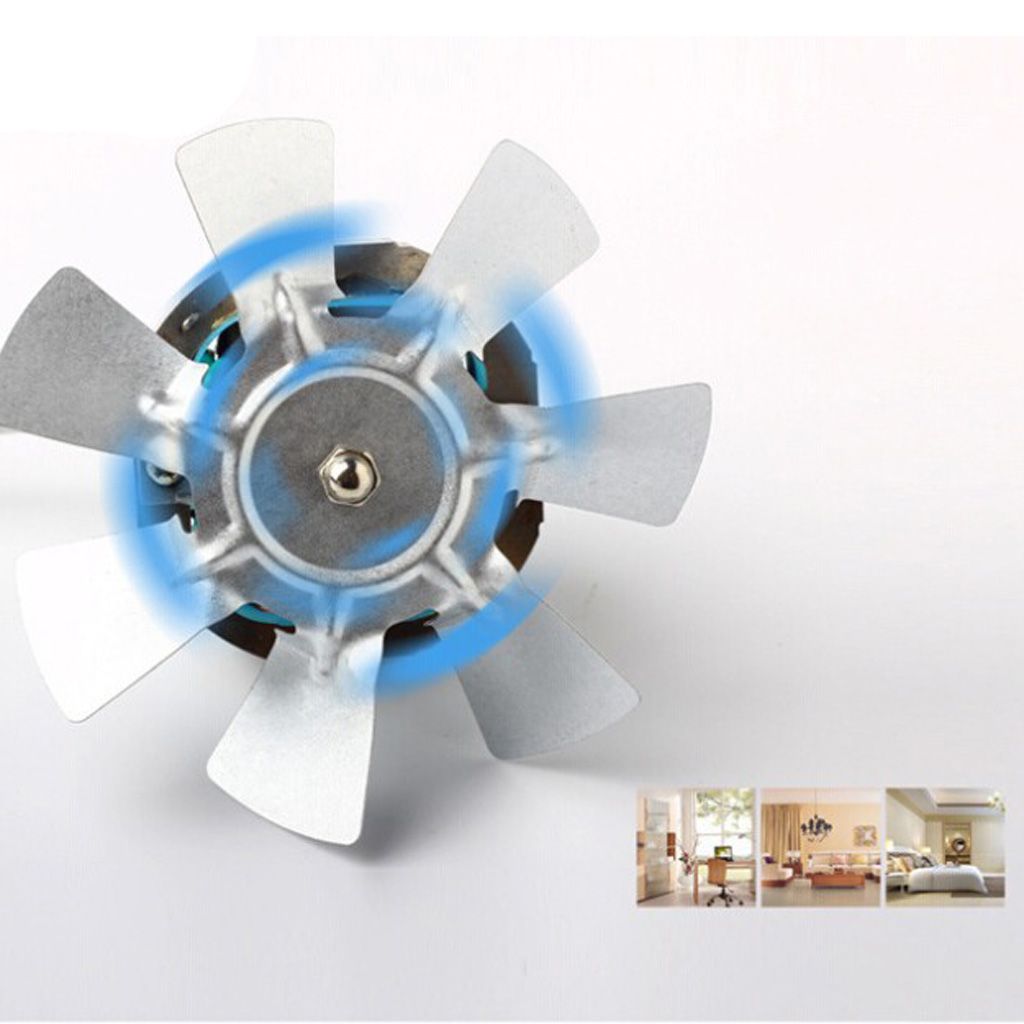 6 inch 40W Inline Duct Booster Fan Ventilation Exhaust Air Blower Black