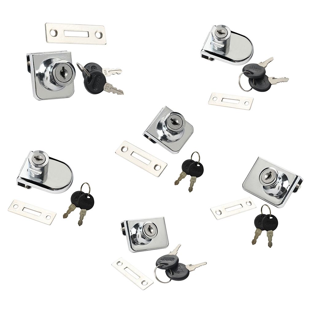 Heavy Duty Display Cabinet Showcase Lock Glass Door Lock 35x32mm A