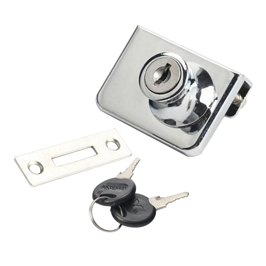 Heavy Duty Display Cabinet Showcase Lock Glass Door Lock 48x35mm A