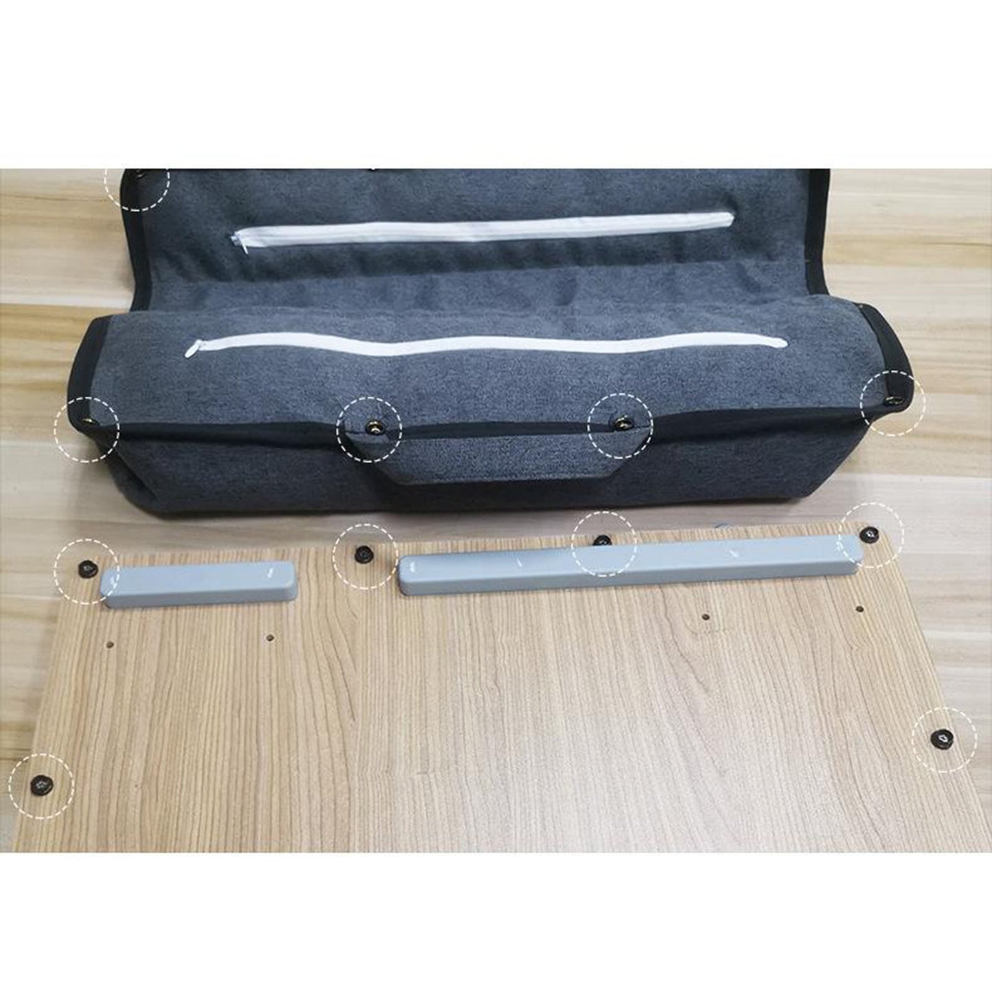 Lap Desk Comfortable Lazy Computer Laptop Table with Wrist Rest Brown