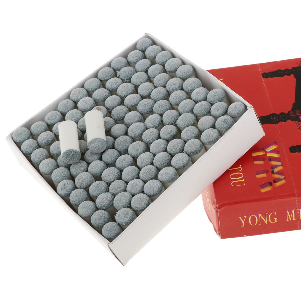 100 Pieces Slip-On Pool Billiard Cue Tips Snooker Stick Ferrules 10mm