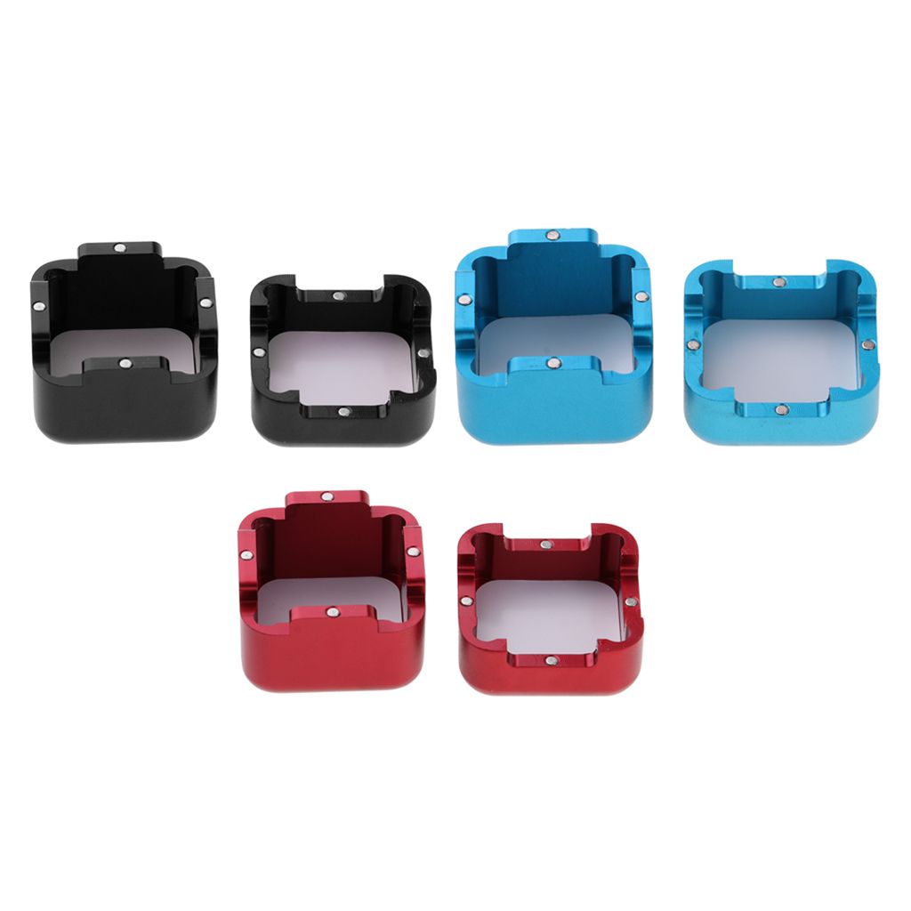 Aluminum Billiards Pool Cue Chalk Holder Snooker Stick Tip Chalk Case Red