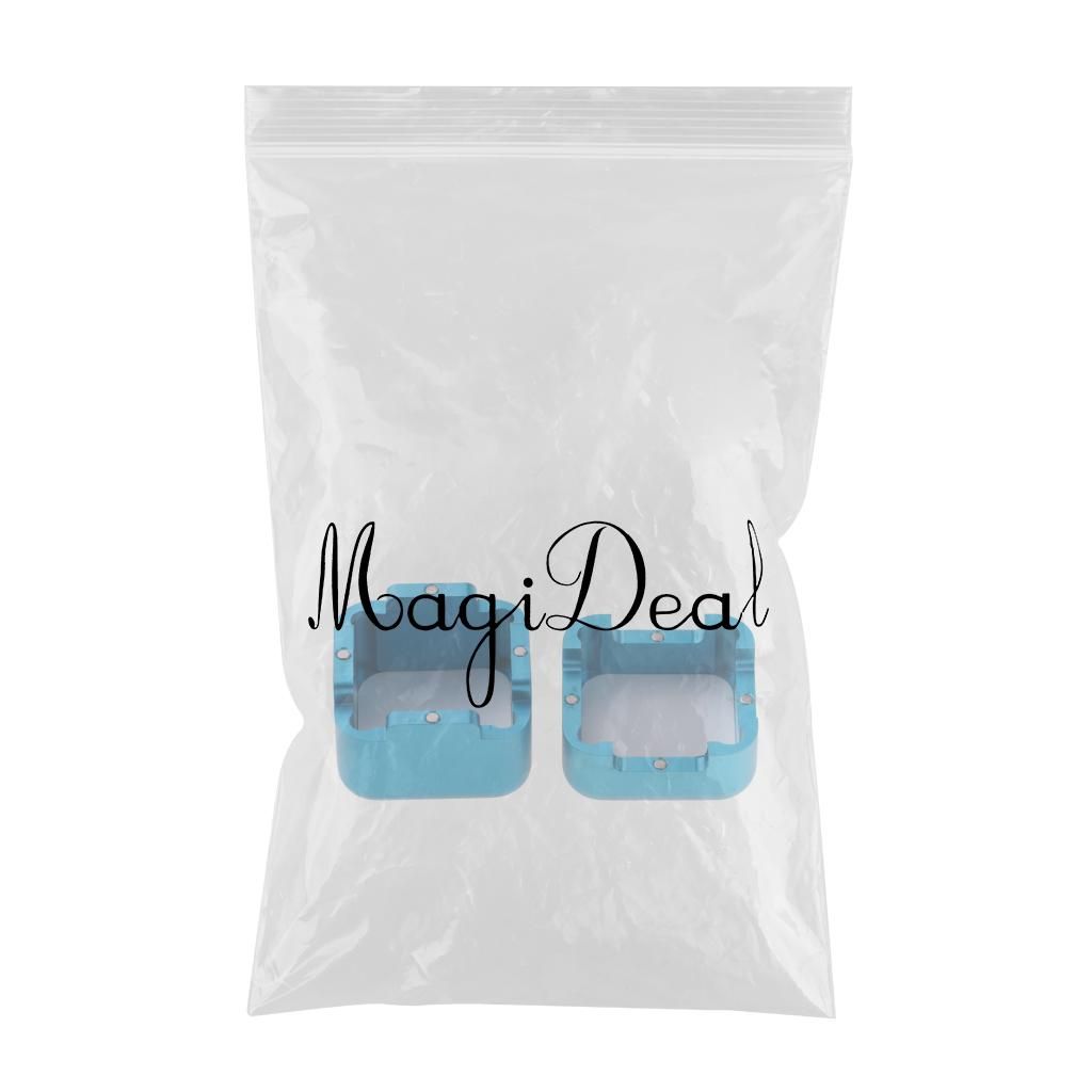 Aluminum Billiards Pool Cue Chalk Holder Snooker Stick Tip Chalk Case Blue