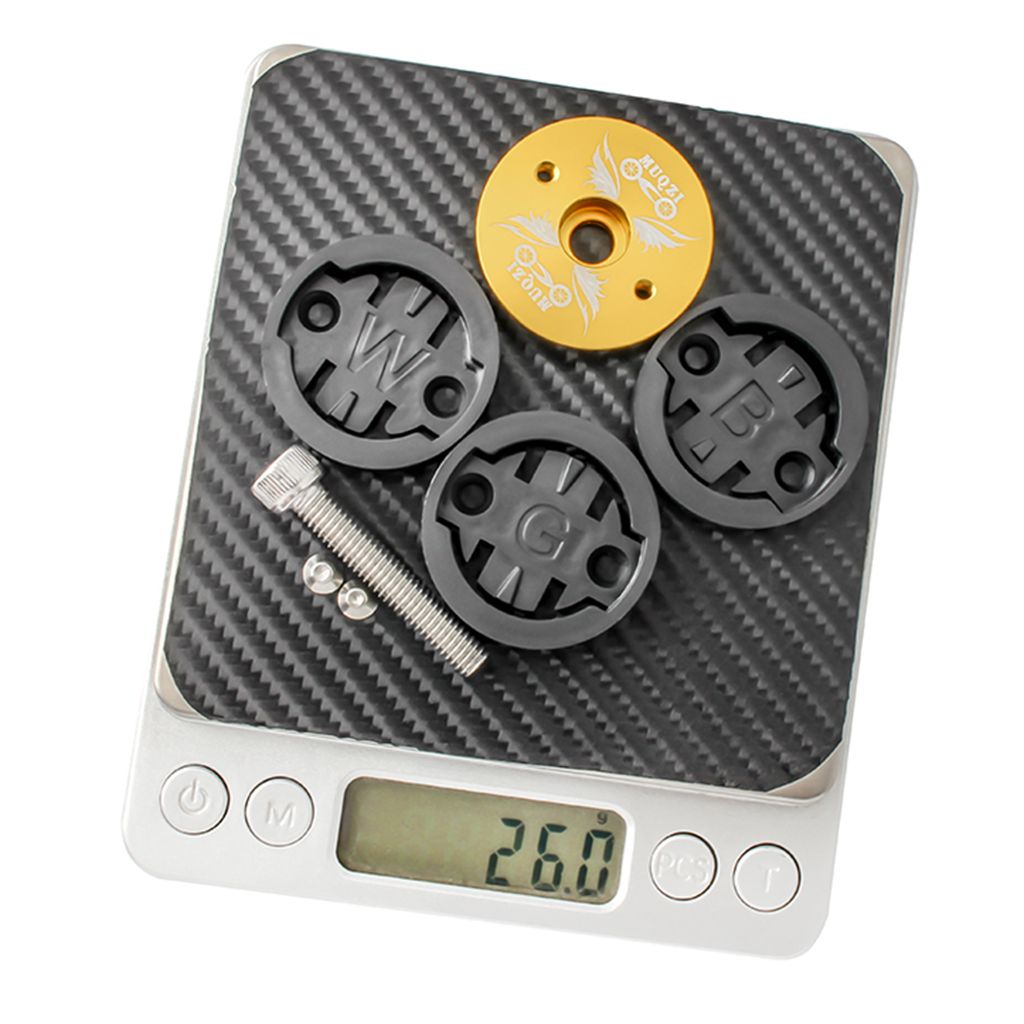 Bike Stem Top Cap Computer Mount Base Holder For Garmin/Bryton/WAHOO Black