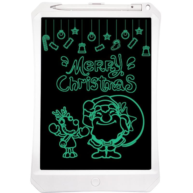 11 inch LCD Monochrome Screen Rough handwriting Writing Tablet High Brightness Handwriting Drawing Sketching Graffiti Scribble Doodle Board for Home Office Writing Drawing (White)