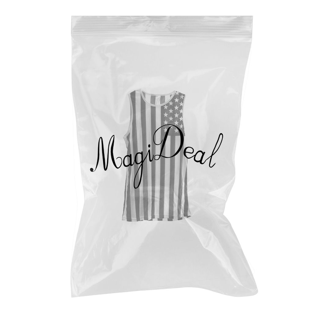 MMEN'S HIPOP USA NATIONAL FLAG TANK TOP AMERICAN SLEEVELESS TEE L Black