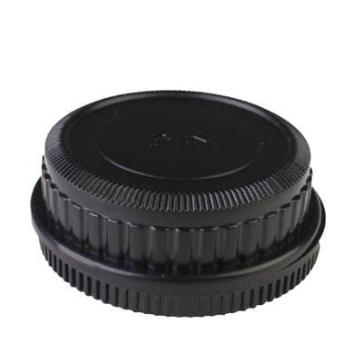 Camera Body Cover & Rear Lens Cap for Pentax (Black)