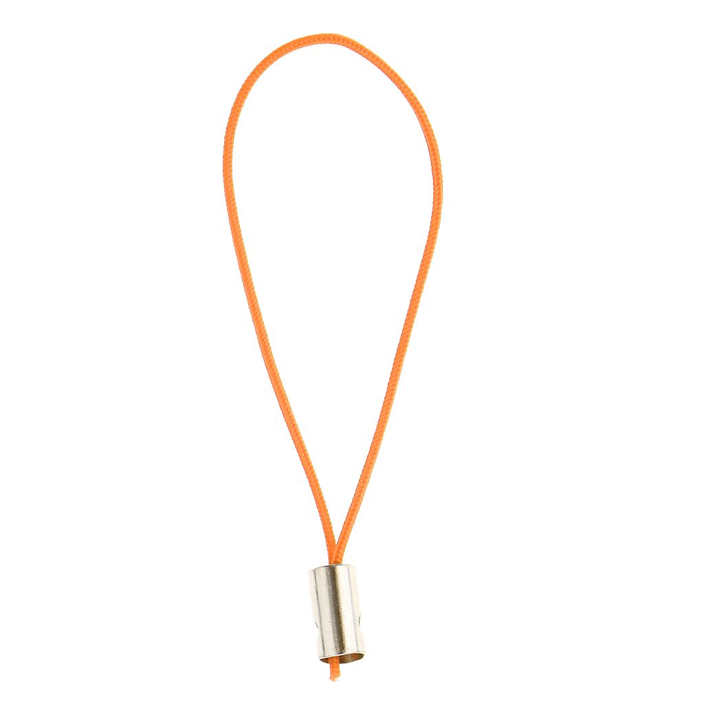 100pcs Mobile Cellphone Braided Lariat Lanyard Cords Dangle Straps Orange