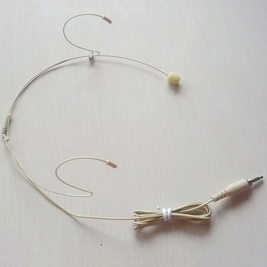 1 x 3.5mm Wired Headworn Microphone Voice Headworn Head-Mounted Mic