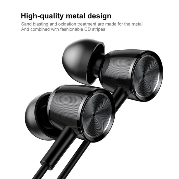 Baseus Encok H07 1.2m 3.5mm Oblique In-Ear Wire Control Stereo Sound Earphone