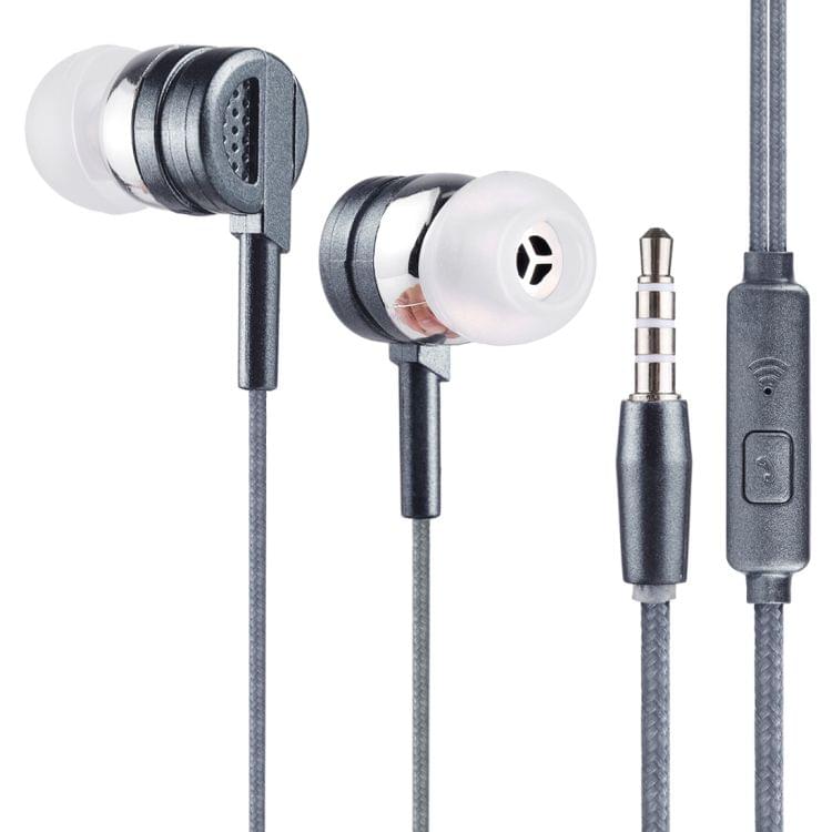E-03 1.2m Bass Stereo Sound In-ear Wire Control Earphone with Mic