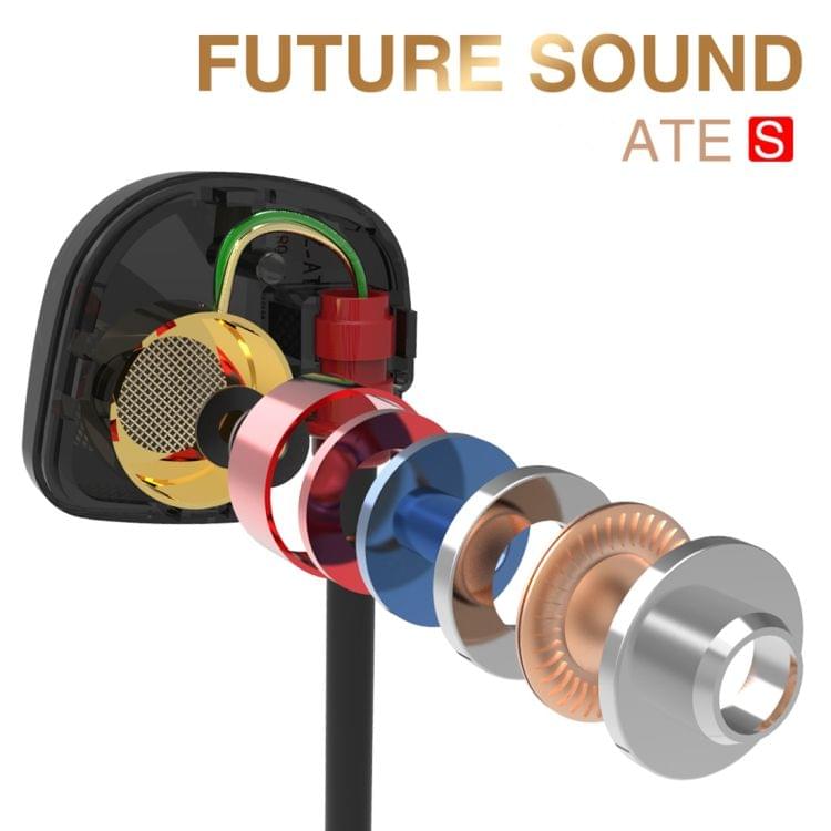 KZ ATE-S 1.3m 3.5mm Hanging Ear Sports Design In-Ear Style Wire Control Earphone
