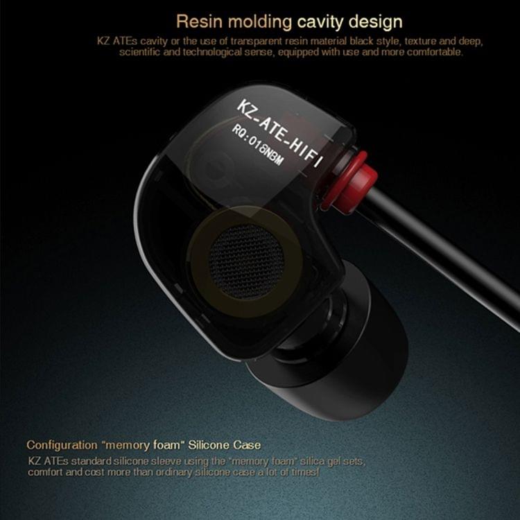 KZ ATE-S 1.3m 3.5mm Hanging Ear Sports Design In-Ear Style Wire Control Earphone