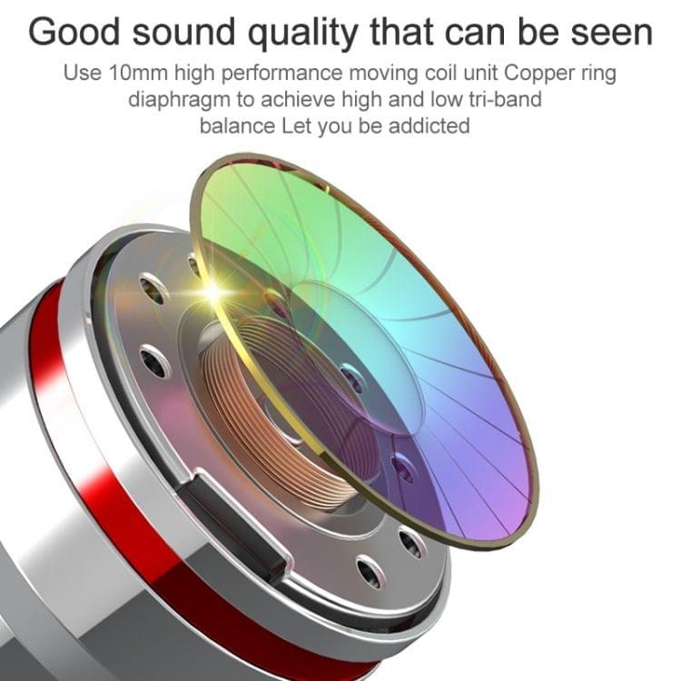 G82 1.2m Wired In Ear USB-C / Type-C Interface Metal HiFi Earphones with Mic (Black)