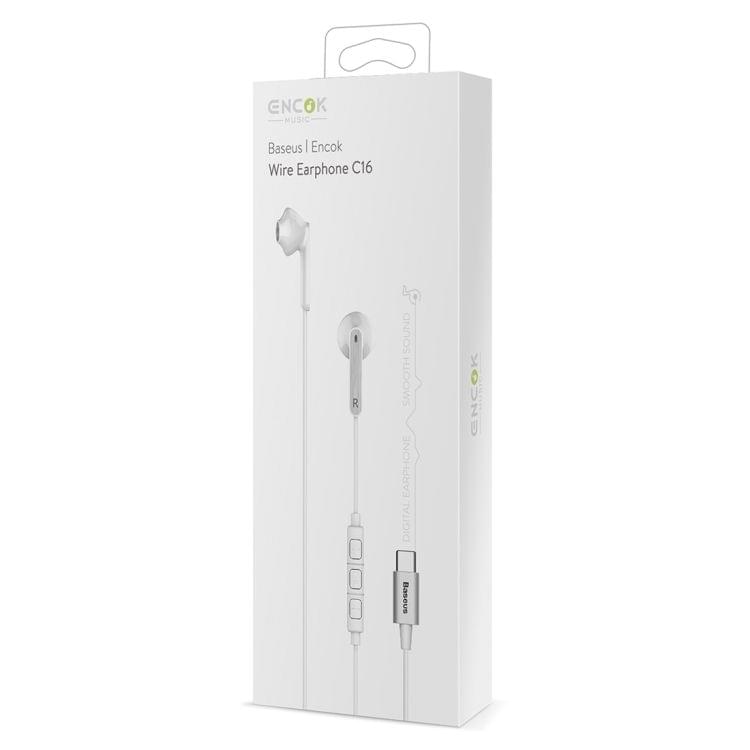 Baseus Encok C16 1.2m USB-C/Type-C Wire Control Smart Earphone