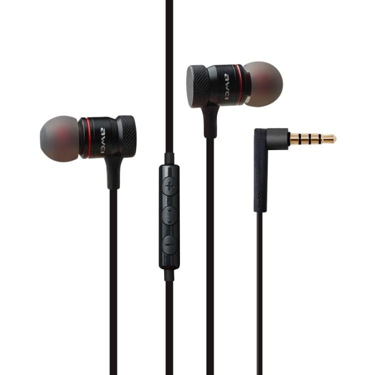 awei ES-70TY TPE In-ear Wire Control Earphone with Mic