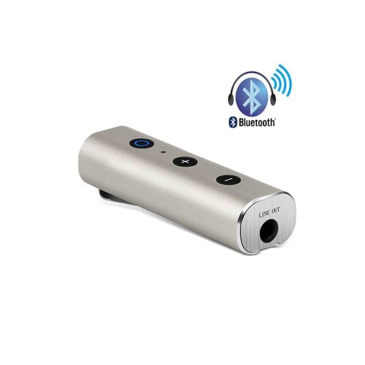 BT810 Bluetooth V4.2+EDR Wireless Bluetooth Transmitter Receiver Music Adapter with 3.5mm Audio Plug & USB Cable (Gold)