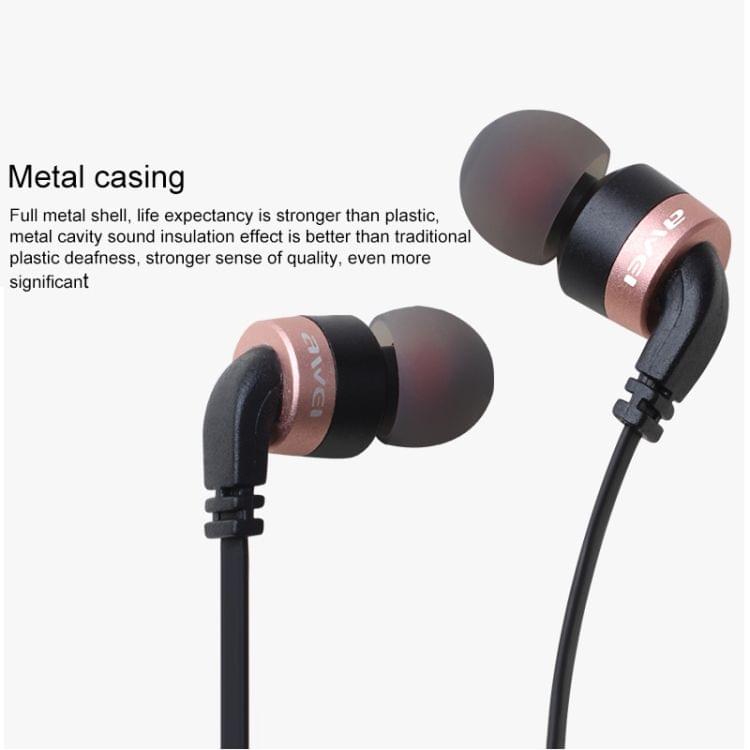 awei ES-30TY TPE In-ear Wire Control Earphone with Mic