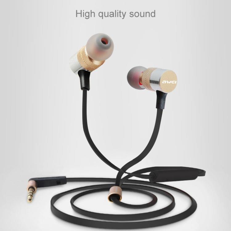 awei ES-20TY TPE In-ear Wire Control Earphone with Mic