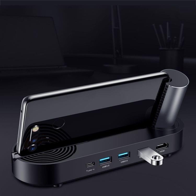 Rock USB-C / Type-C Expansion Base(Black)