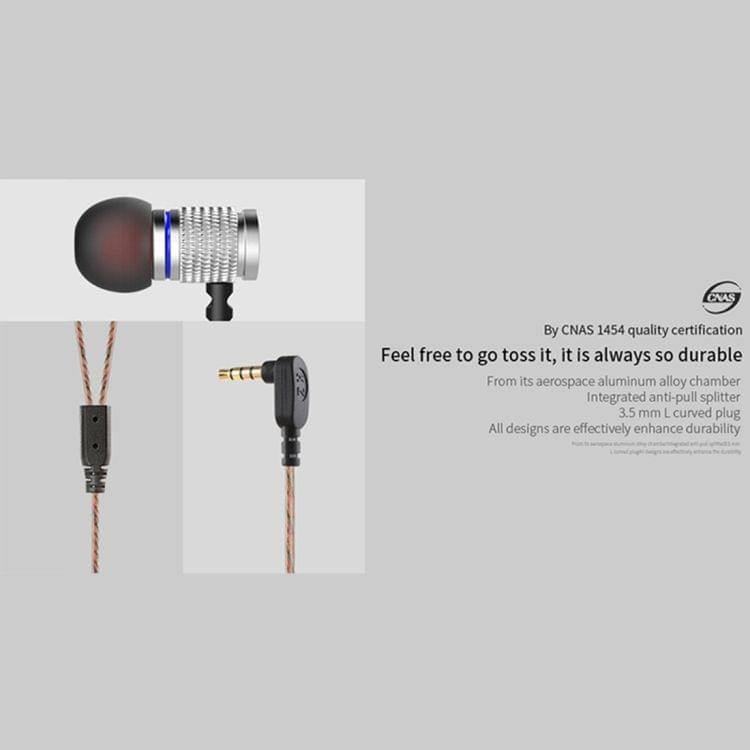 KZ EDR2 3.5mm Rear Mesh Design In-Ear Style Wire Control Earphone