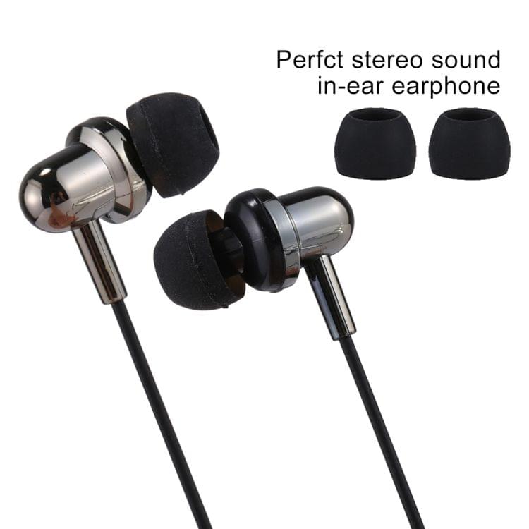 U-20 1.2m Bass Stereo Sound In-ear Wire Control Earphone with Mic