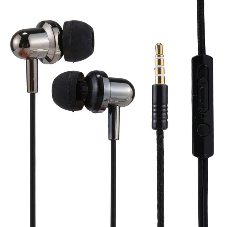 U-20 1.2m Bass Stereo Sound In-ear Wire Control Earphone with Mic