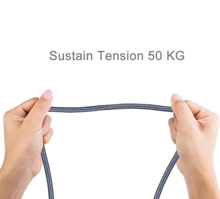 2m Woven Style Metal Head 84 Cores Micro USB to USB 2.0 Data / Charger Cable