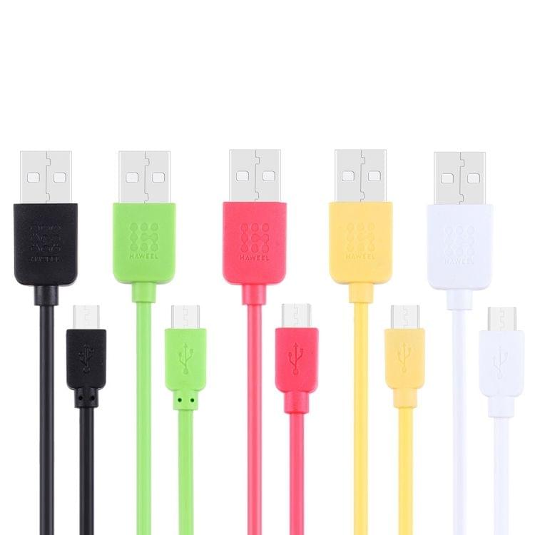 35 PCS Mixed Colors HAWEEL 1m High Speed 35 Cores Micro USB to USB Data Sync Charging Cable Kits with Candy Cans Package