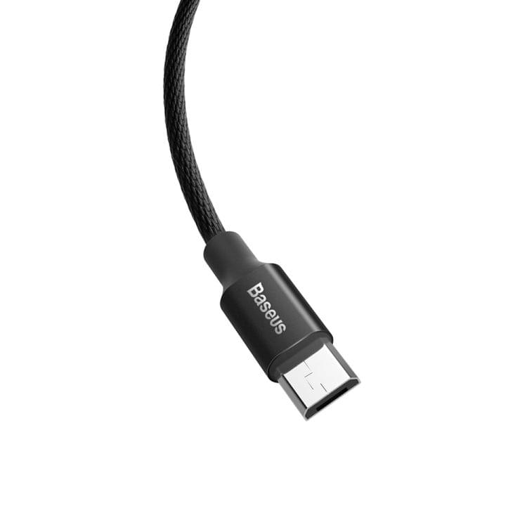Baseus 1.5m 2A Yiven Cable Woven Style Metal Head Micro USB to USB Data Sync Charging Cable