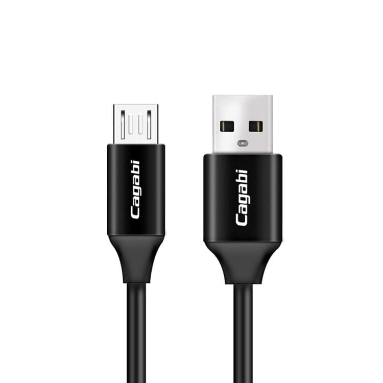 Cagabi T1 1m 2.4A Aviation Aluminum Alloy + TPE USB to Micro USB Data Sync Fast Charging Cable