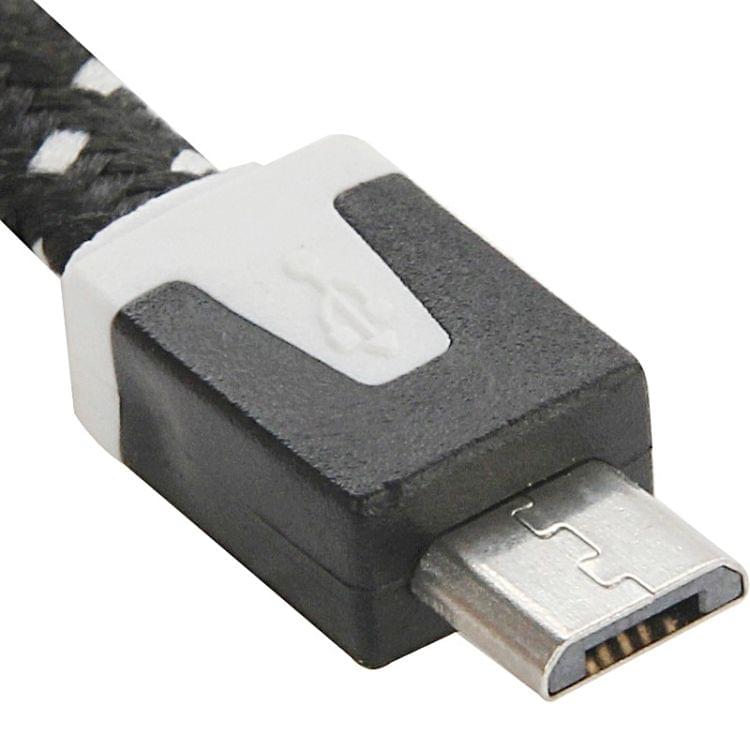 2m Woven Style Micro USB to USB Data / Charging Cable