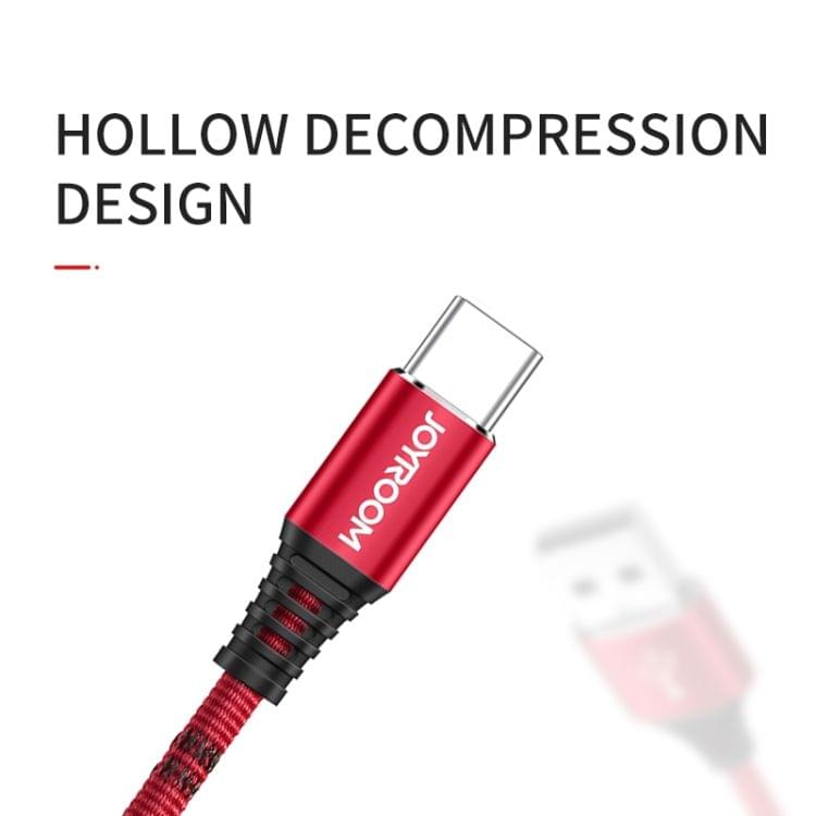JOYROOM S-L316 25cm 3.4A Armor Series USB to USB-C / Type-C Fast Charging & Data Cable
