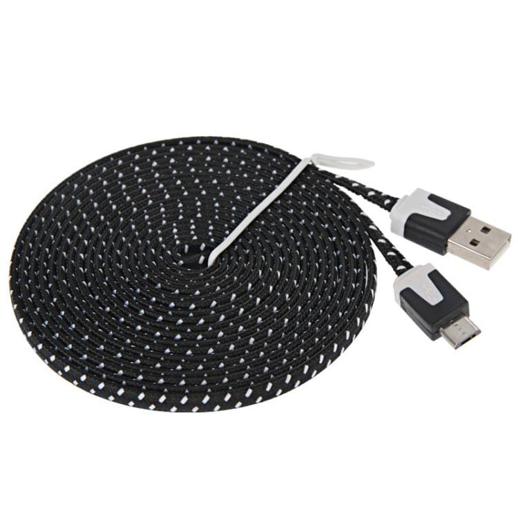3m Woven Style Micro USB to USB Data / Charging Cable