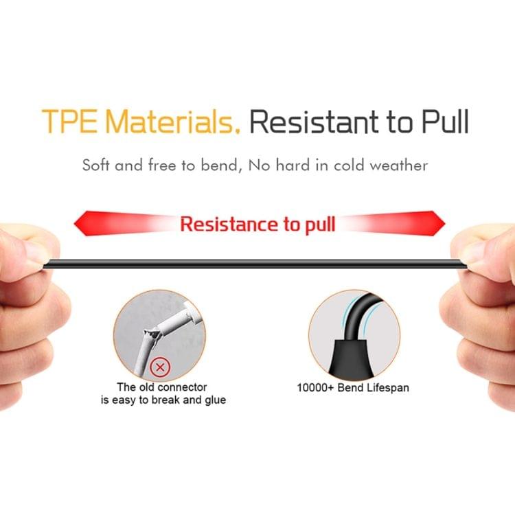 Cagabi T2 1m 2.4A Aviation Aluminum Alloy + TPE USB to USB-C / Type-C Data Sync Fast Charging Cable