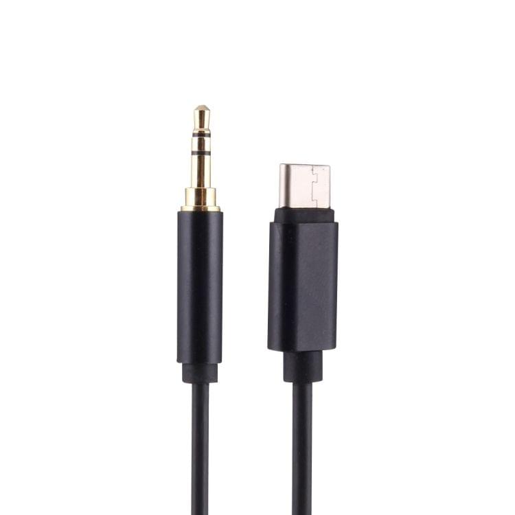 96cm USB-C / Type-C to 3.5mm Male Audio Adapter Cable(Black)