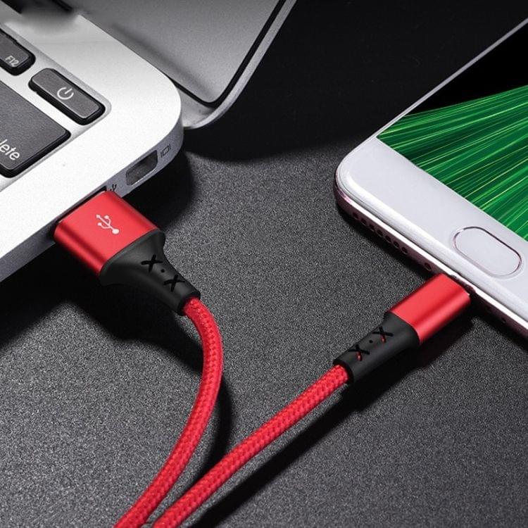 Borofone BX20 Micro USB to USB 2A Charging Data Cable for Galaxy, Huawei, Xiaomi, HTC, Sony and Other Smartphones (Red)